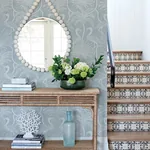 A-Street Prints Biscayne Sky Blue Flamingo Beach Wallpaper | Wallpaper Twins A-Street Prints Biscayne Sky Blue Flamingo Beach Wallpaper - SKU 4172-82005