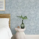 A-Street Prints Biscayne Sky Blue Flamingo Beach Wallpaper | Wallpaper Twins A-Street Prints Biscayne Sky Blue Flamingo Beach Wallpaper - SKU 4172-82005