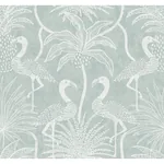 A-Street Prints Biscayne Turquoise Flamingo Beach Wallpaper - SKU 4172-82004