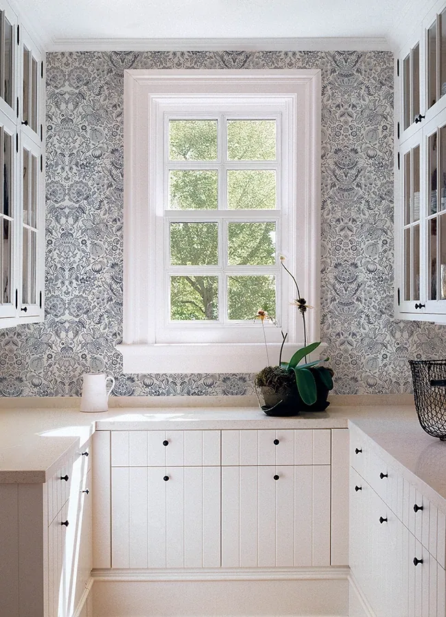 A-Street Prints Blanche Blue Floral Damask Wallpaper | Wallpaper Twins A-Street Prints Blanche Blue Floral Damask Wallpaper - SKU 4147-27372
