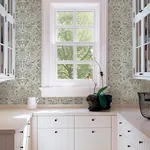 A-Street Prints Blanche Dark Green Floral Damask Wallpaper - SKU 4147-27375
