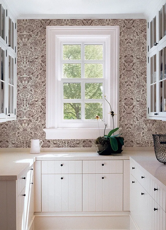 A-Street Prints Blanche Plum Floral Damask Wallpaper | Wallpaper Twins A-Street Prints Blanche Plum Floral Damask Wallpaper - SKU 4147-27373