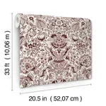 A-Street Prints Blanche Plum Floral Damask Wallpaper | Wallpaper Twins A-Street Prints Blanche Plum Floral Damask Wallpaper - SKU 4147-27373