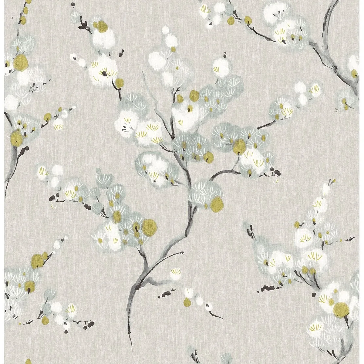 A-Street Prints Bliss Blue Blossom Wallpaper - SKU 2764-24308
