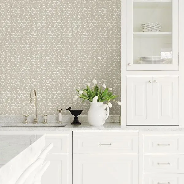 A-Street Prints Blissful Bone Harlequin Wallpaper - SKU 2793-24715