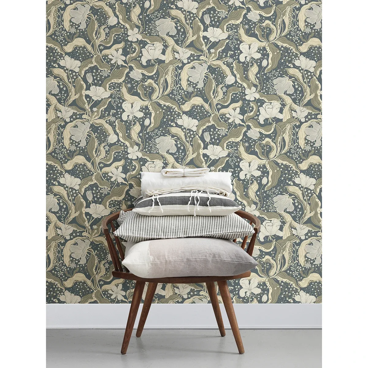 A-Street Prints Bodri Blue Tulip Garden Wallpaper | Wallpaper Twins A-Street Prints Bodri Blue Tulip Garden Wallpaper - SKU 2932-65117