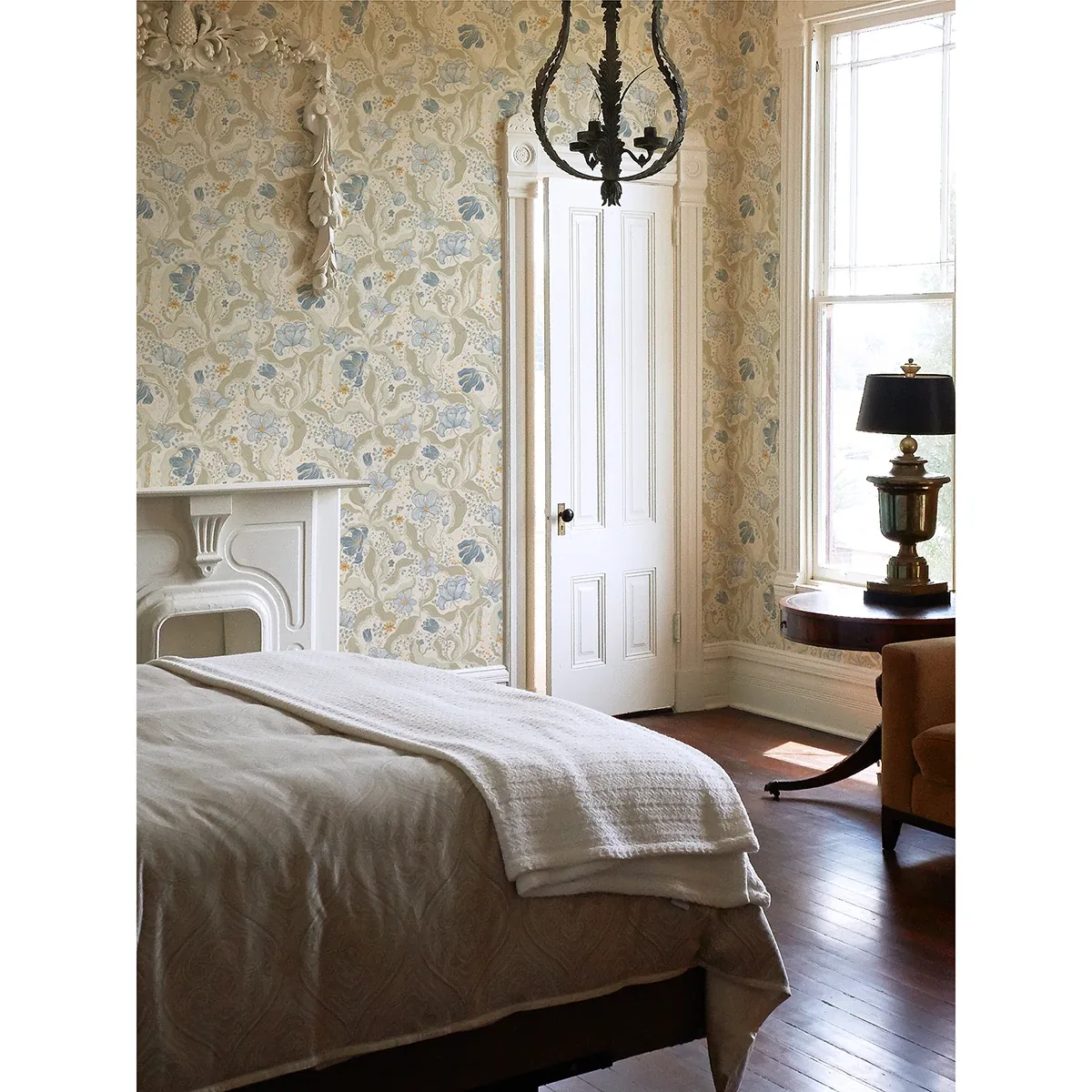 A-Street Prints Bodri Light Blue Tulip Garden Wallpaper | Wallpaper Twins A-Street Prints Bodri Light Blue Tulip Garden Wallpaper - SKU 2932-65115