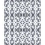 A-Street Prints Boxwood Blue Geometric Wallpaper - SKU 2782-24535
