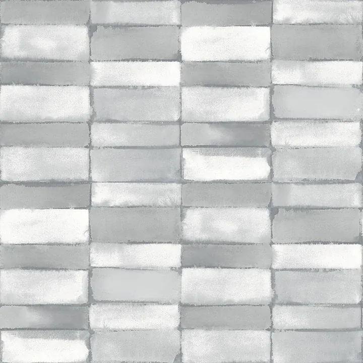 4074-26644 | Braden Grey Tile Wallpaper