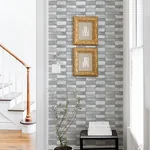 A-Street Prints Braden Grey Tile Wallpaper - SKU 4074-26644