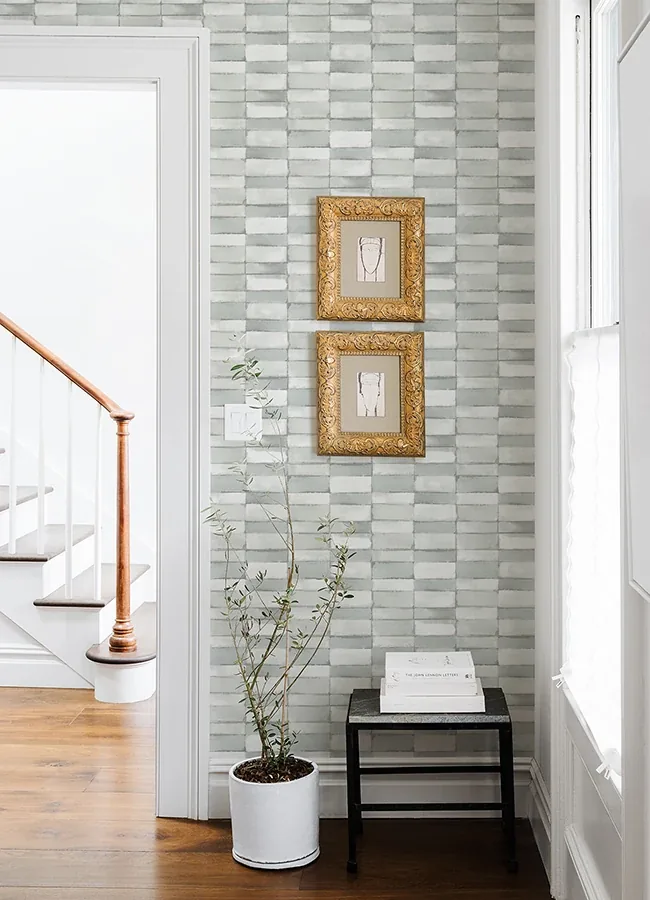 A-Street Prints Braden Sage Tile Wallpaper - SKU 4074-26647