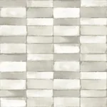 A-Street Prints Braden Silver Tile Wallpaper - SKU 4074-26645