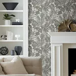 A-Street Prints Brentwood Black Palm Leaves Wallpaper - SKU 4034-72115