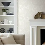 A-Street Prints Brentwood Bone Palm Leaves Wallpaper - SKU 4034-72118