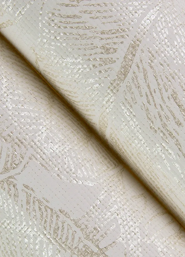 A-Street Prints Brentwood Bone Palm Leaves Wallpaper - SKU 4034-72118