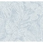 A-Street Prints Brentwood Sky Blue Palm Leaves Wallpaper - SKU 4034-72119