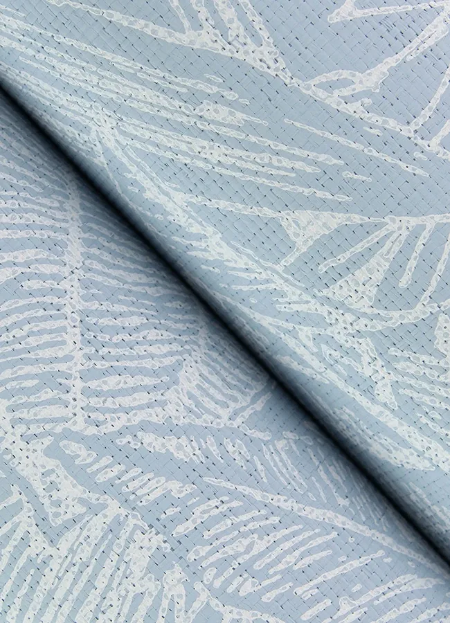A-Street Prints Brentwood Sky Blue Palm Leaves Wallpaper - SKU 4034-72119