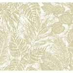 A-Street Prints Brentwood Yellow Palm Leaves Wallpaper - SKU 4034-72117