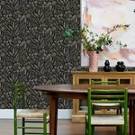 A-Street Prints Briar Black Floral Wallpaper - SKU 4135-27296
