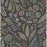 A-Street Prints Briar Charcoal Floral Wallpaper - SKU 4135-27294