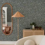 A-Street Prints Briar Grey Floral Wallpaper - SKU 4135-27297
