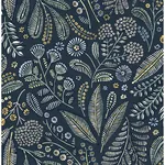 A-Street Prints Briar Navy Floral Wallpaper - SKU 4135-27293