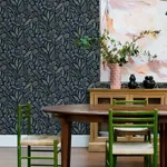 A-Street Prints Briar Navy Floral Wallpaper - SKU 4135-27293