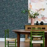 A-Street Prints Briar Teal Floral Wallpaper - SKU 4135-27295