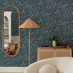A-Street Prints Briar Teal Floral Wallpaper - SKU 4135-27295