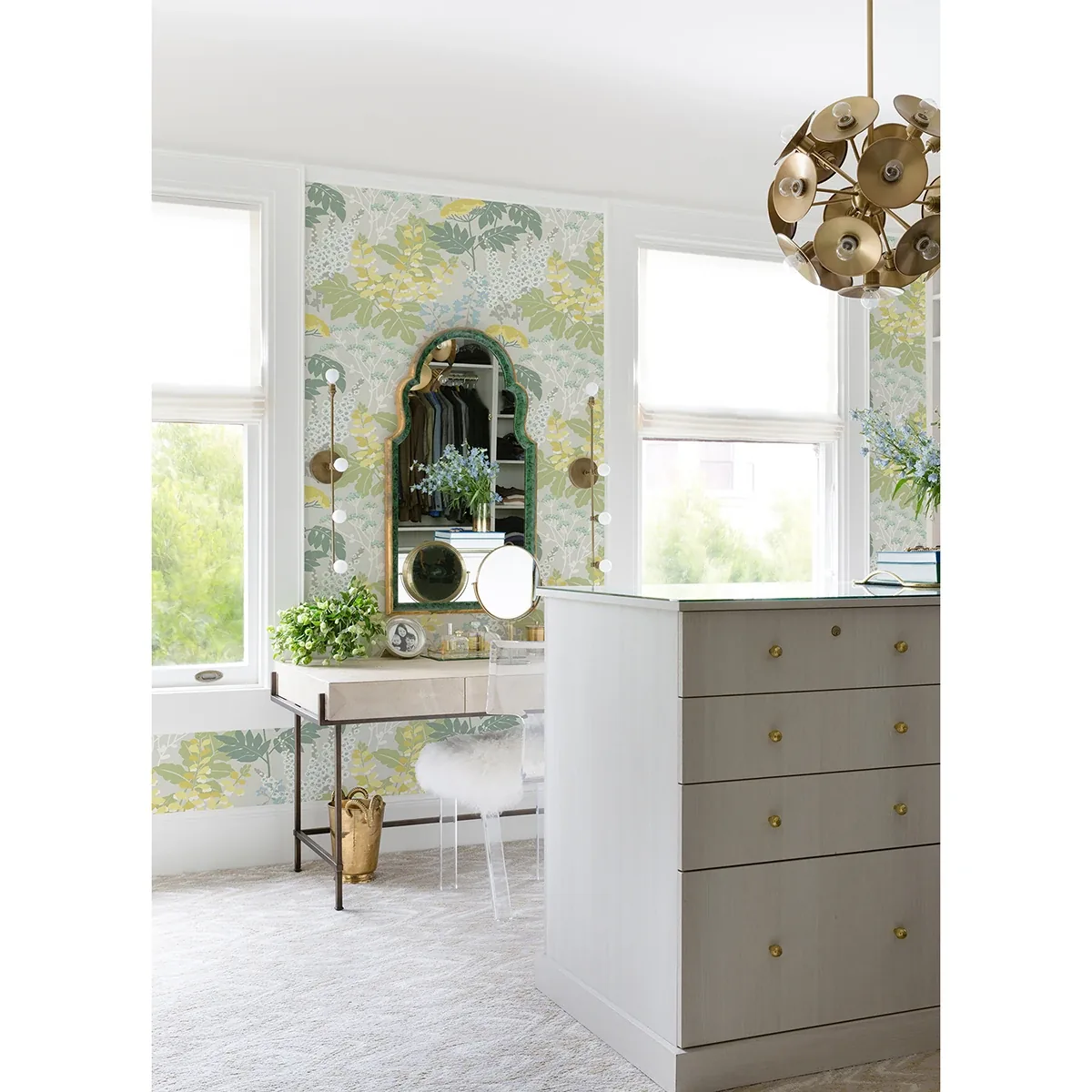 A-Street Prints Brie Pastel Forest Flowers Wallpaper - SKU 2973-90009