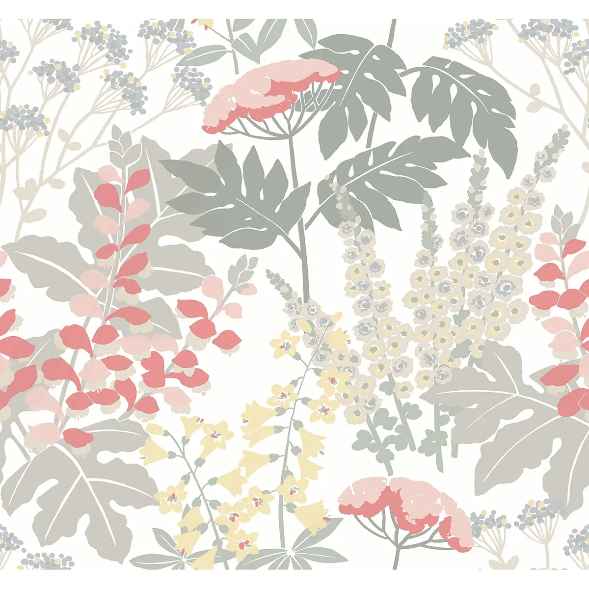 2973-90014 | Brie Pink Forest Flowers Wallpaper