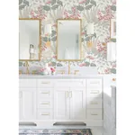 A-Street Prints Brie Pink Forest Flowers Wallpaper - SKU 2973-90014