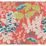 A-Street Prints Brie Red Forest Flowers Wallpaper - SKU 2973-90021