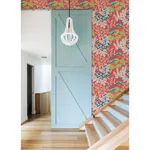 A-Street Prints Brie Red Forest Flowers Wallpaper - SKU 2973-90021