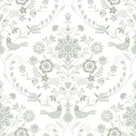A-Street Prints Britt Neutral Embroidered Damask Wallpaper - SKU 4066-26513