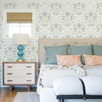 A-Street Prints Britt Neutral Embroidered Damask Wallpaper - SKU 4066-26513