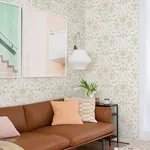 A-Street Prints Britt Peach Embroidered Damask Wallpaper - SKU 4066-26514