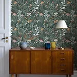 A-Street Prints Brittsommar Evergreen Woodland Floral Wallpaper - SKU 4143-22009