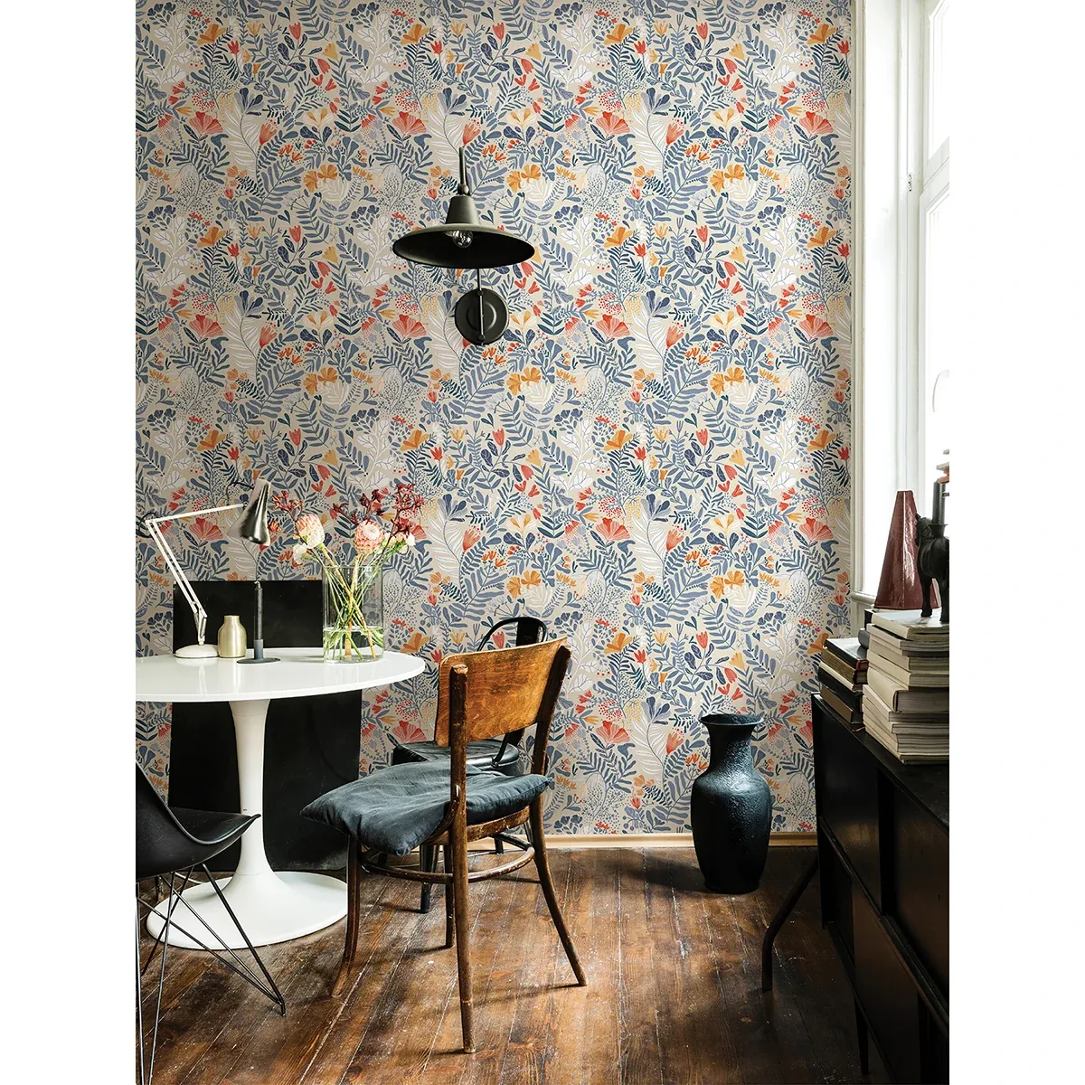 A-Street Prints Brittsommar Light blue Woodland Floral Wallpaper - SKU 2999-55013