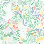 A-Street Prints Brittsommar Light Green Woodland Floral Wallpaper - SKU 4143-22007