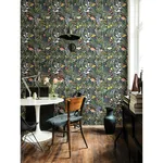 A-Street Prints Brittsommar Navy Blue Woodland Floral Wallpaper - SKU 2999-55010