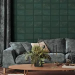 A-Street Prints Bronson Evergreen Topography Wallpaper - SKU 4155-72800