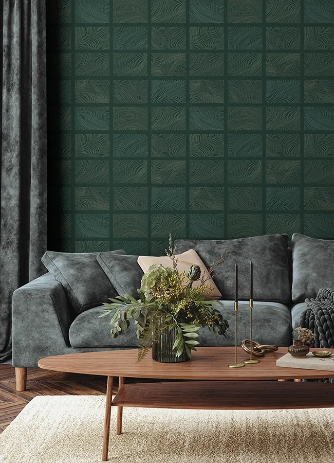 A-Street Prints Bronson Evergreen Topography Wallpaper - SKU 4155-72800