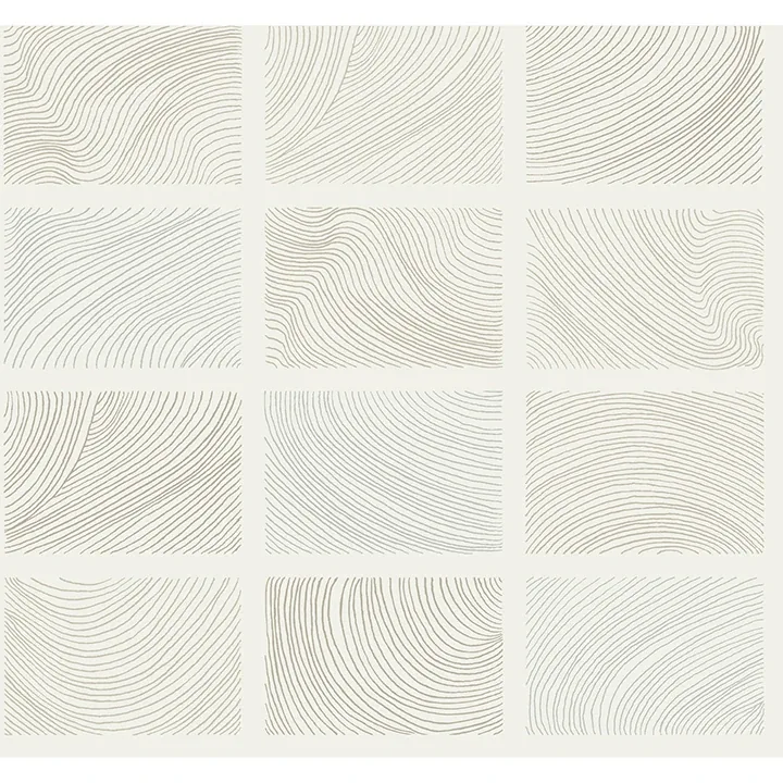 4155-72803 | Bronson Ivory Topography Wallpaper