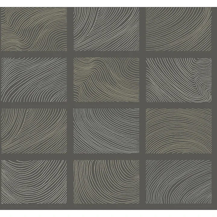 4155-72801 | Bronson Slate Topography Wallpaper