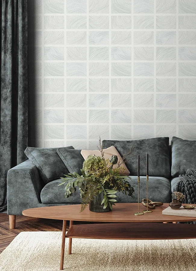 A-Street Prints Bronson Sterling Topography Wallpaper - SKU 4155-72802