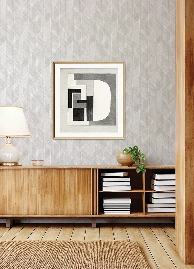 A-Street Prints Bryant Black Crosshatch Wallpaper - SKU 4155-27336