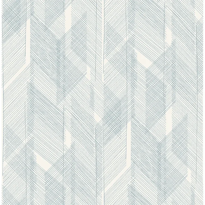 4155-27337 | Bryant Blue Crosshatch Wallpaper