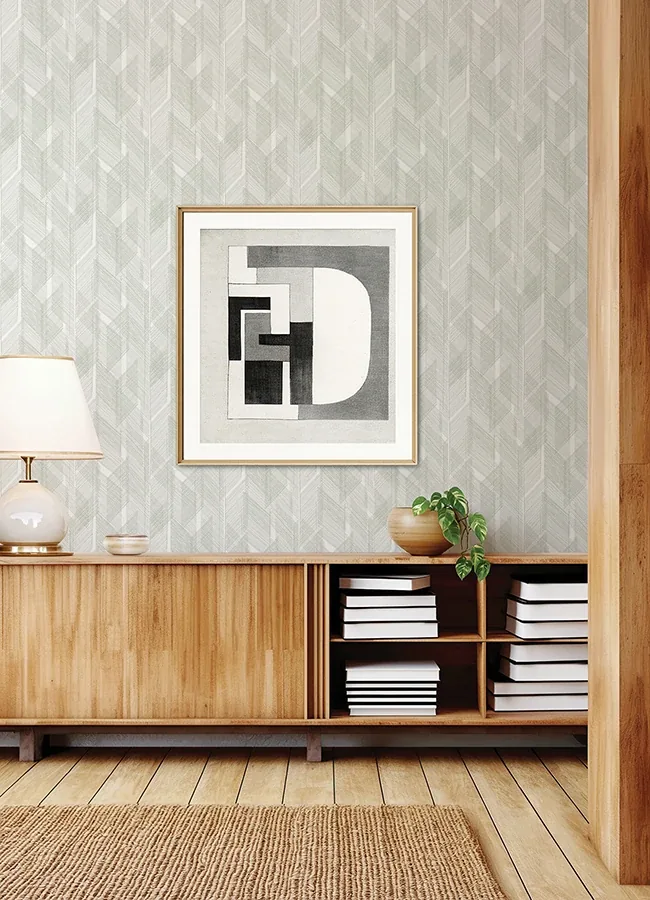 A-Street Prints Bryant Evergreen Crosshatch Wallpaper - SKU 4155-27335