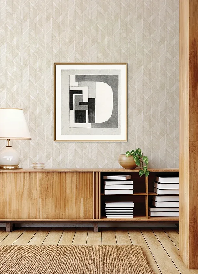 A-Street Prints Bryant Gold Crosshatch Wallpaper - SKU 4155-27339
